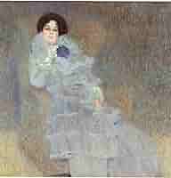 Gustav Klimt 、MARIE HENNEBERG STEHEND Portrait of Marie Henneberg (1901 – 1902) by Gustav Klimt